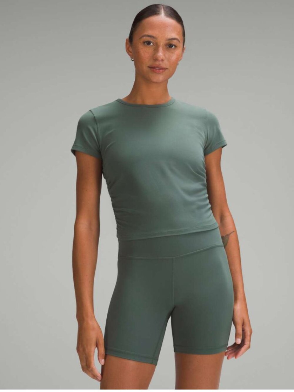 Lululemon All It Takes Short-Sleeve Shirt Nulu | Dark Forest | Size: 6